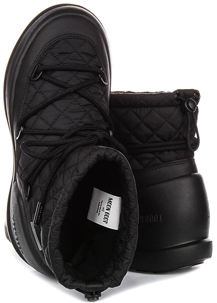 Moon Boot Mezzaluna Mid Waterproof In Black For Women