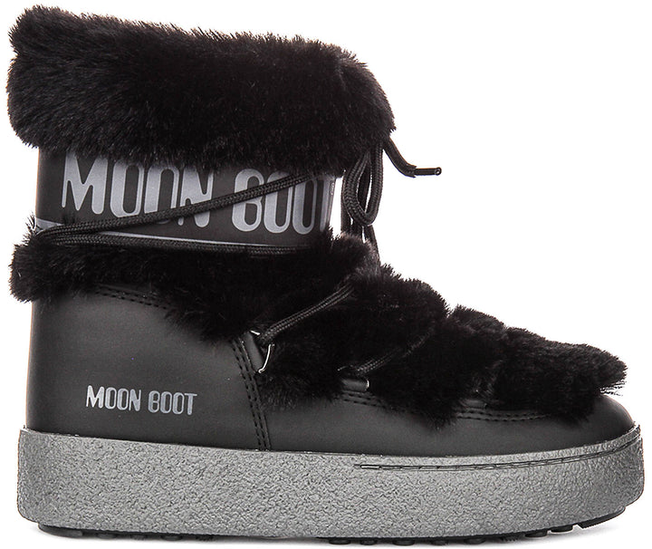 Moon Boot LTRACK Low Fur In Black For Women