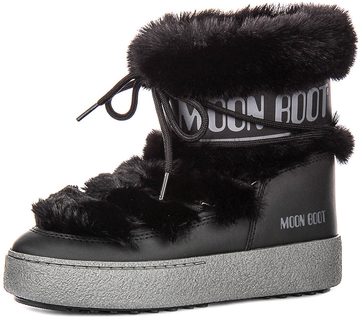 Moon Boot LTRACK Low Fur In Black For Women