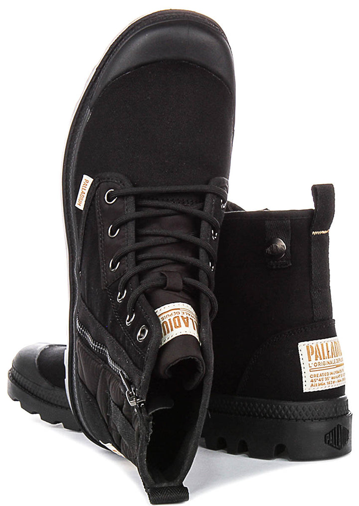 Palladium Pampa Detroit Z In Black Boots