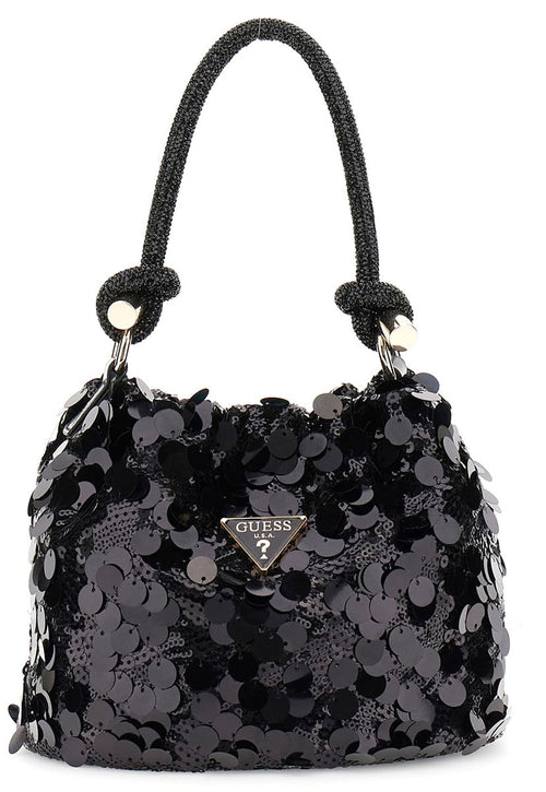Guess Holiday Shine Mini Handbag In Black For Women