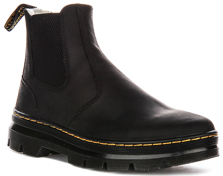 Dr Martens Embury Wool Lined Boots In Black For Women