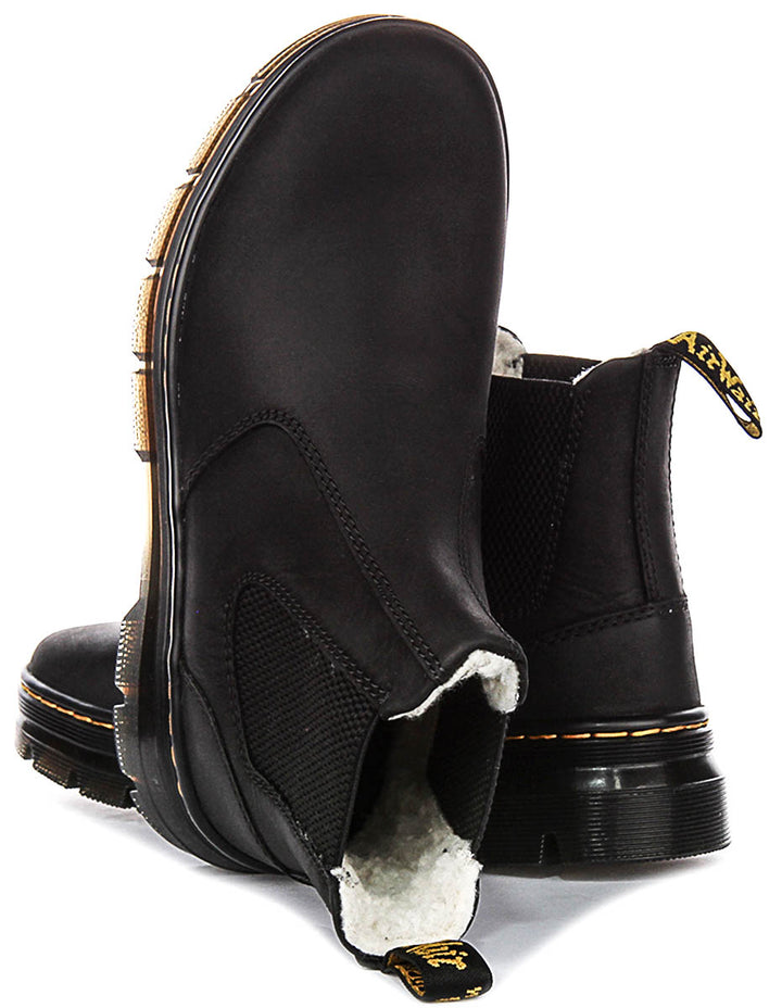 Dr Martens Embury Wool Lined Boots In Black For Women