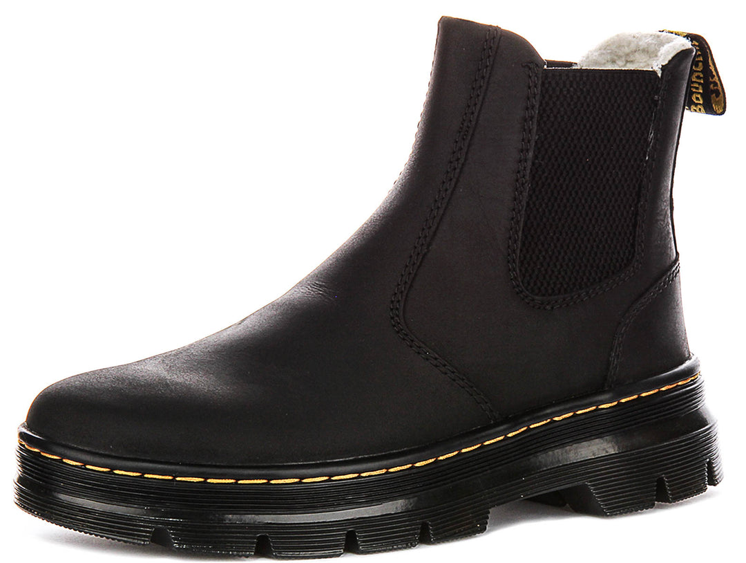 Dr Martens Embury Wool Lined Boots In Black For Women