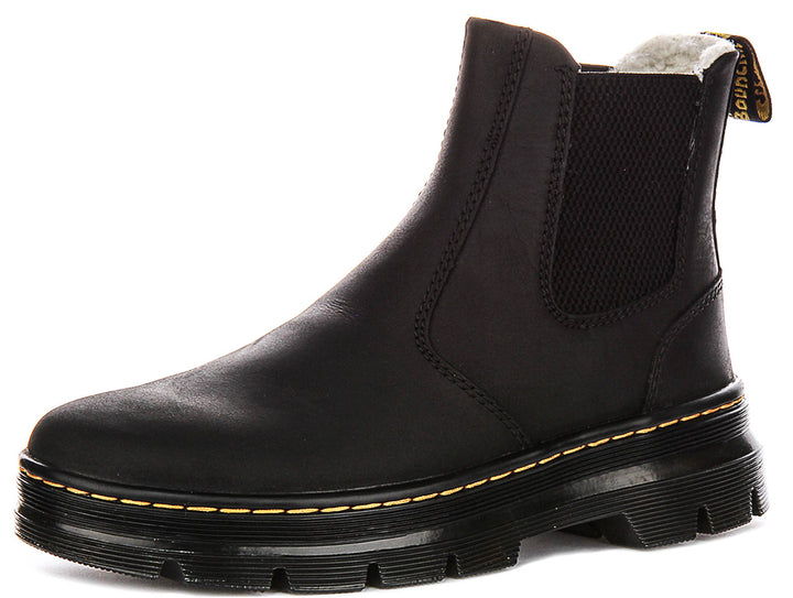 Dr Martens Embury Wool Lined Boots In Black For Women