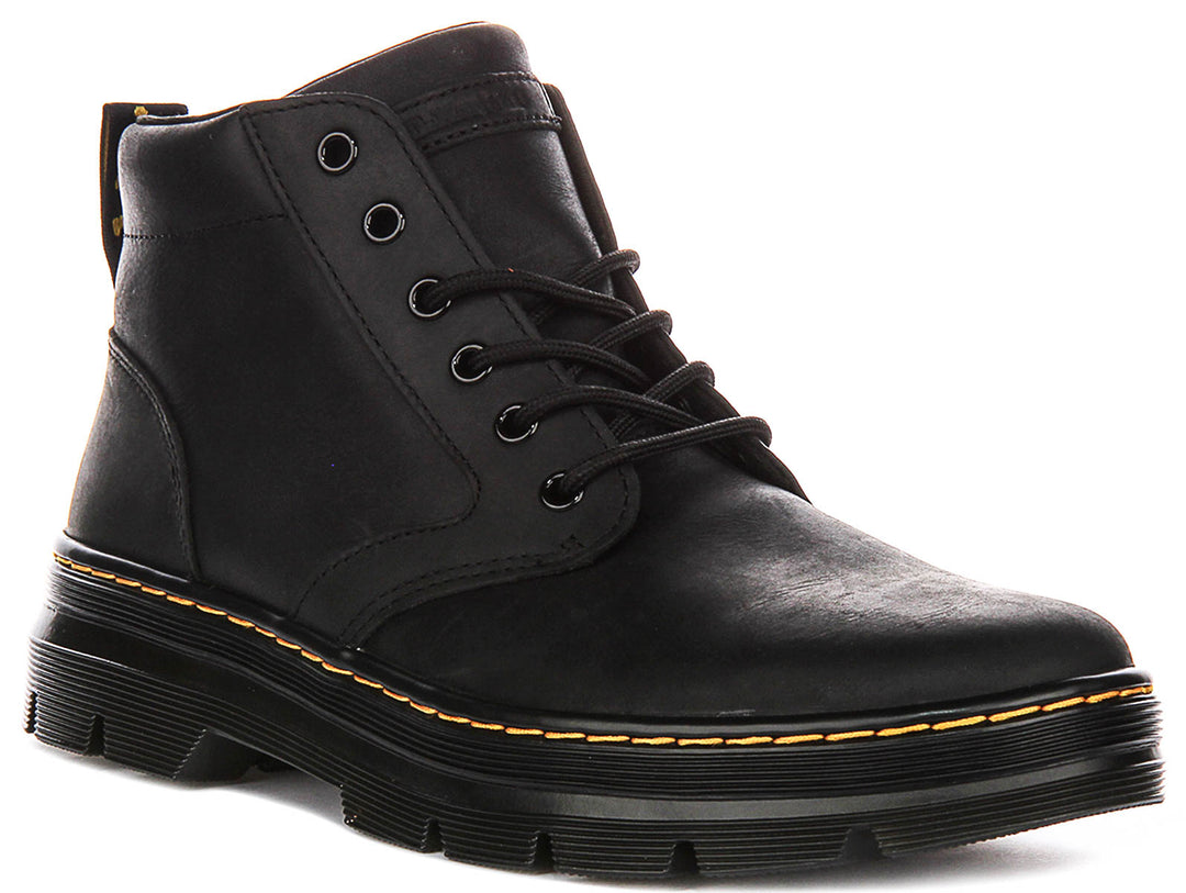 Dr Martens Boony Leather Boots In Black For Men