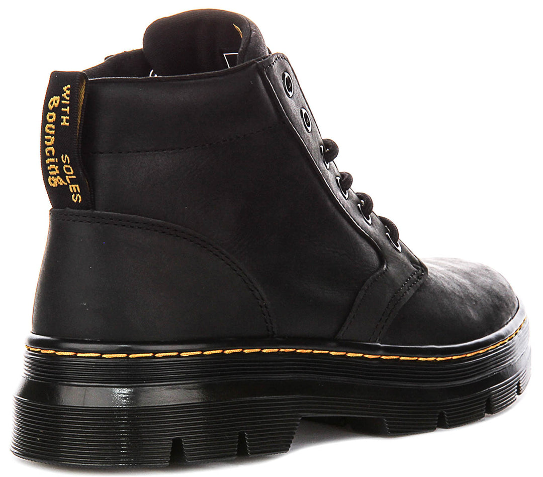 Dr Martens Boony Leather Boots In Black For Men