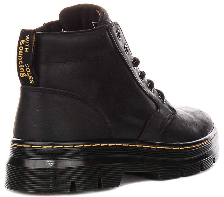 Dr Martens Boony Leather Boots In Black For Men