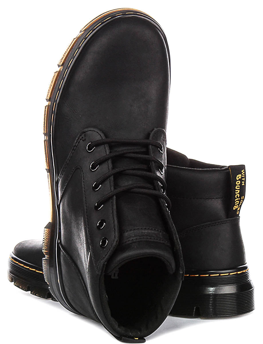 Dr Martens Boony Leather Boots In Black For Men