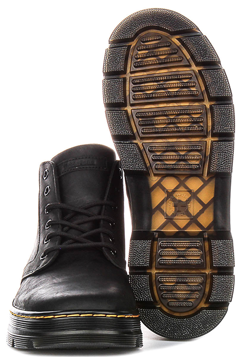 Dr Martens Boony Leather Boots In Black For Men