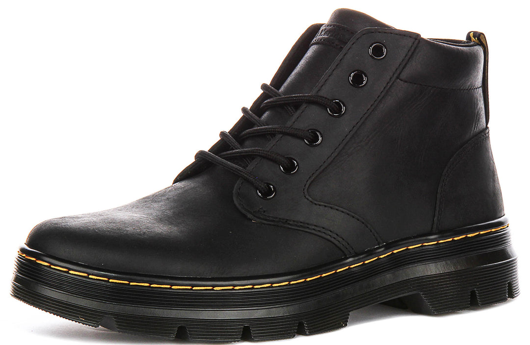 Dr Martens Boony Leather Boots In Black For Men