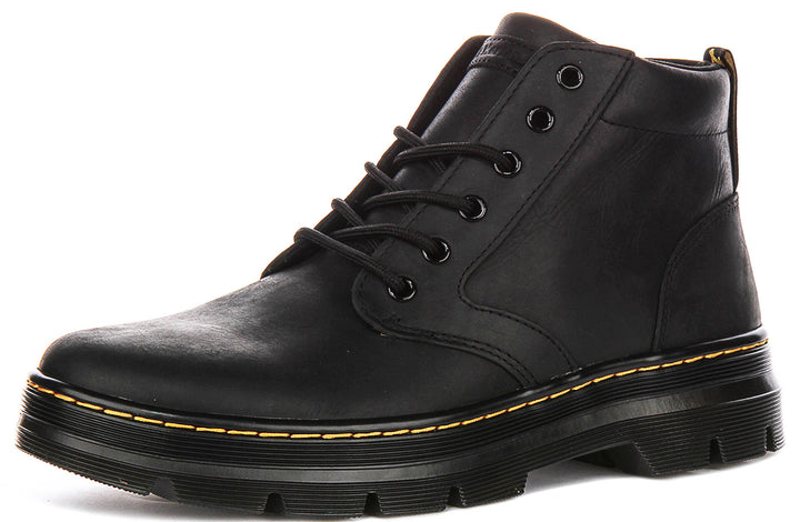 Dr Martens Boony Leather Boots In Black For Men