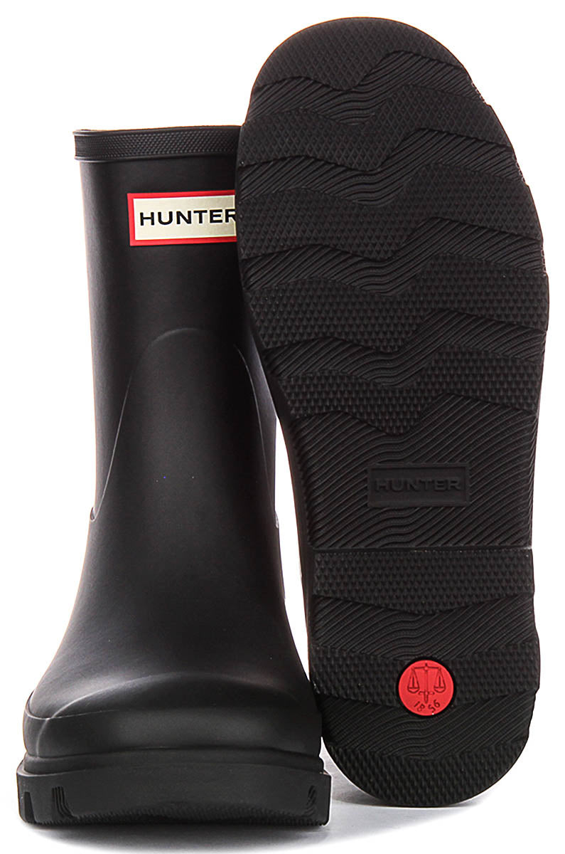 Hunter Downpour Short Boot In Black