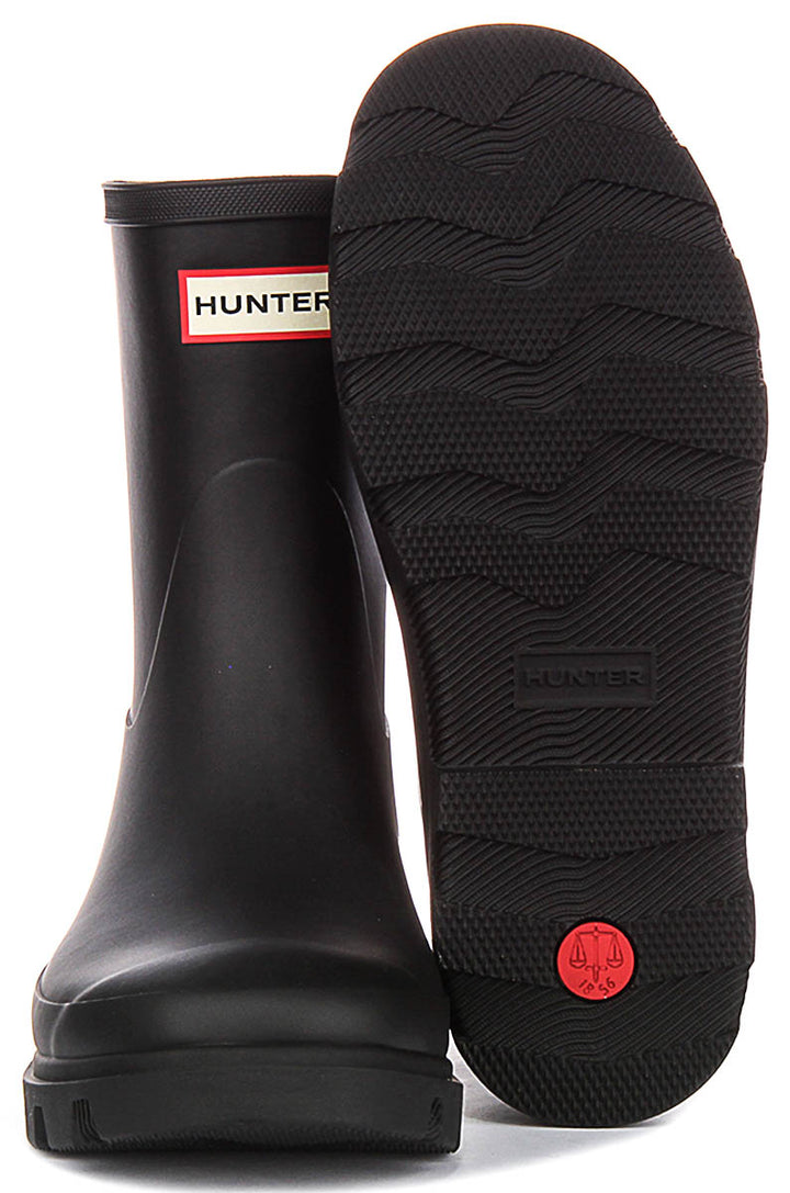 Hunter Downpour Short Boot In Black