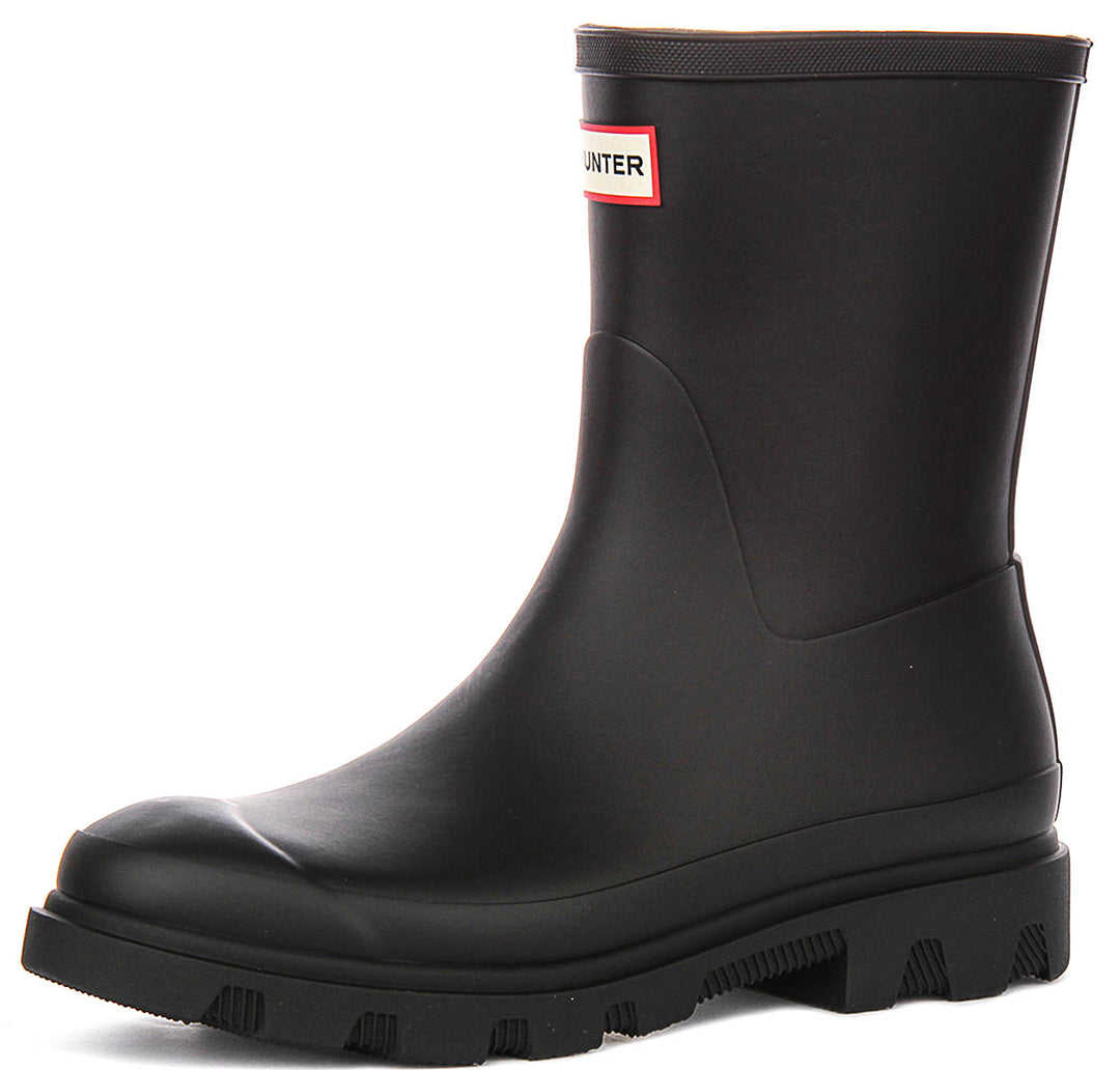 Hunter Downpour Short Boot In Black