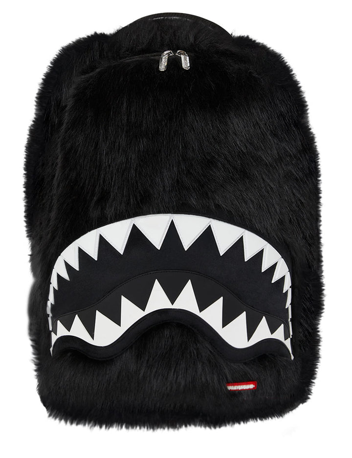 Sprayground Furry Cray Black Backpack In Black