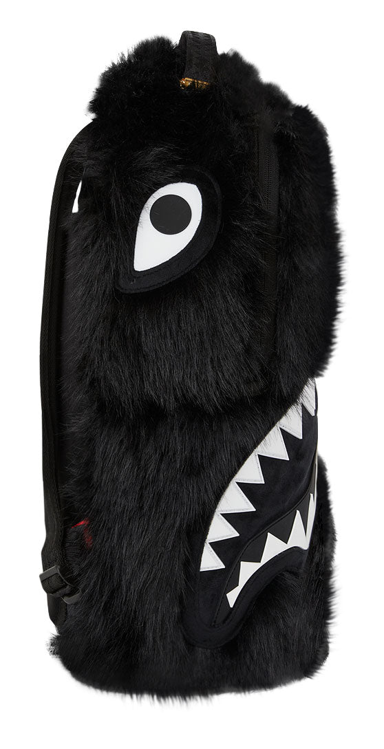 Sprayground Furry Cray Black Backpack In Black