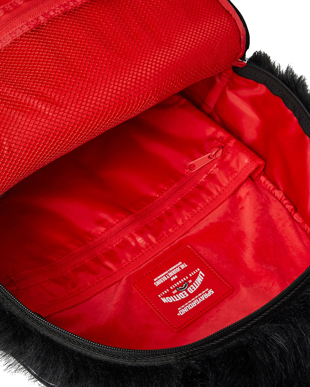 Sprayground Furry Cray Black Backpack In Black