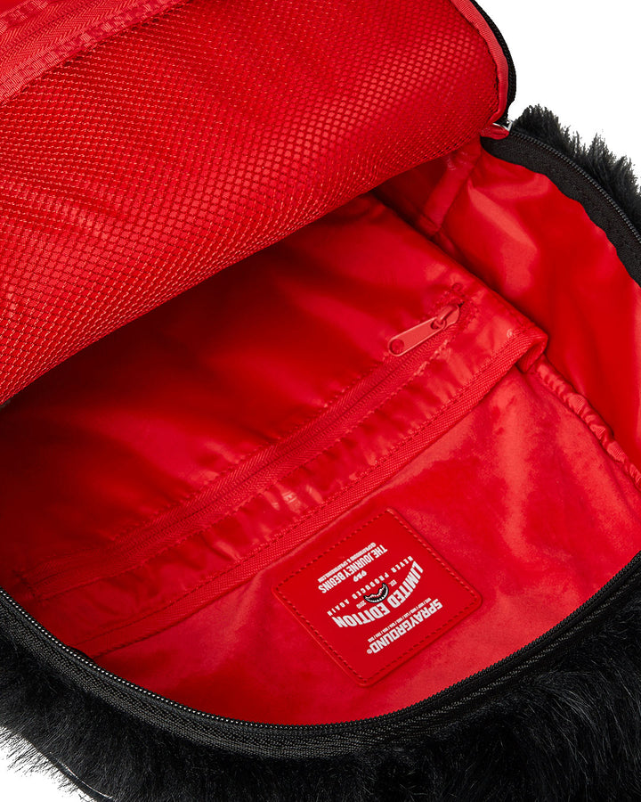 Sprayground Furry Cray Black Backpack In Black