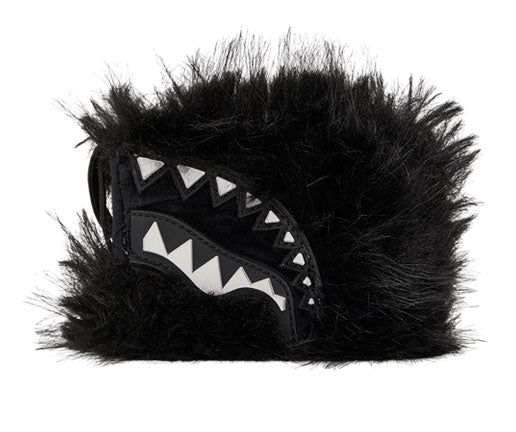 Sprayground Fur Cray Black Wallet In Black