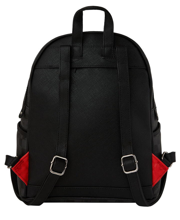 Sprayground Scribble Shark Savage Backpack In Black Check