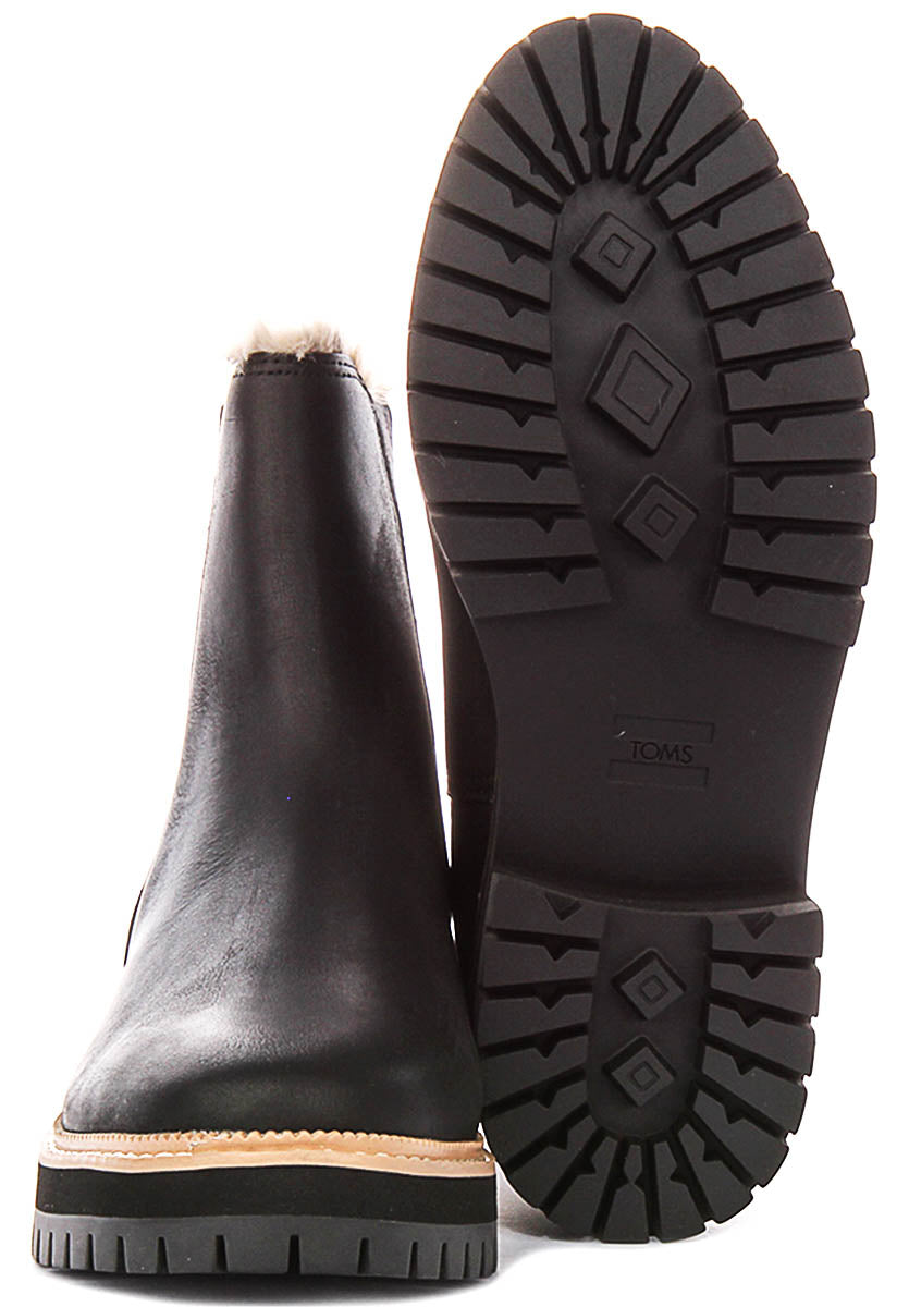 Toms Bennet Chelsea Boot In Black For Women