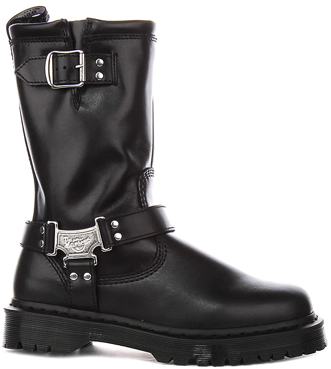 Dr Martens Anistone Hi Biker Boot In Black