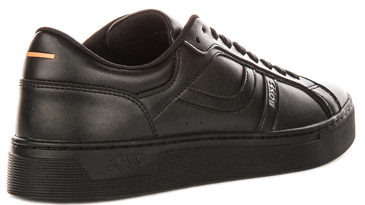 Boss Rhys Tennis Sneaker In Black For Men