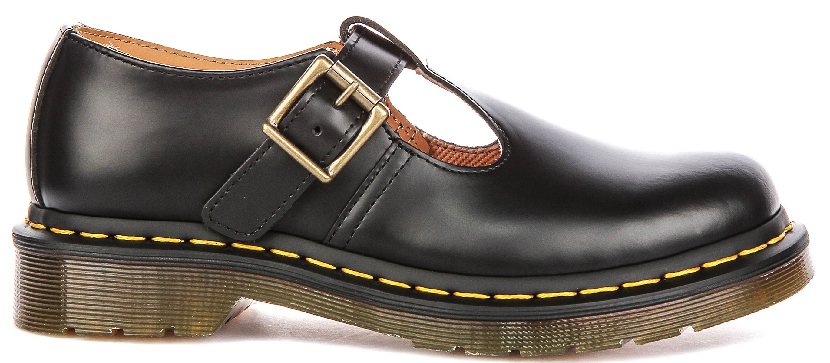 Dr.Martens MARY JANE POLLEY Tバーモデル ブラック Dr Martens Polley In Black For Women | Leather Mary Jane Shoes