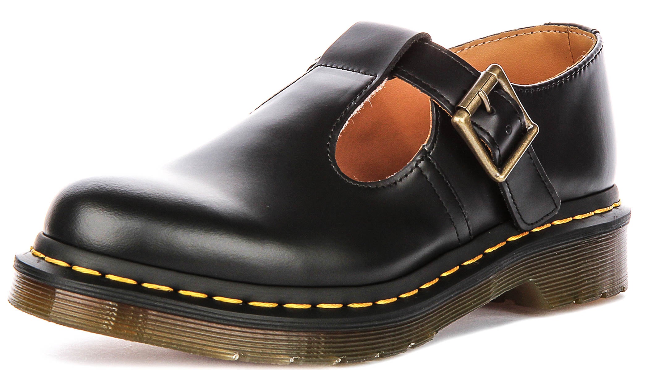 Dr Martens Polley In Black For Women | Leather Mary Jane Shoes