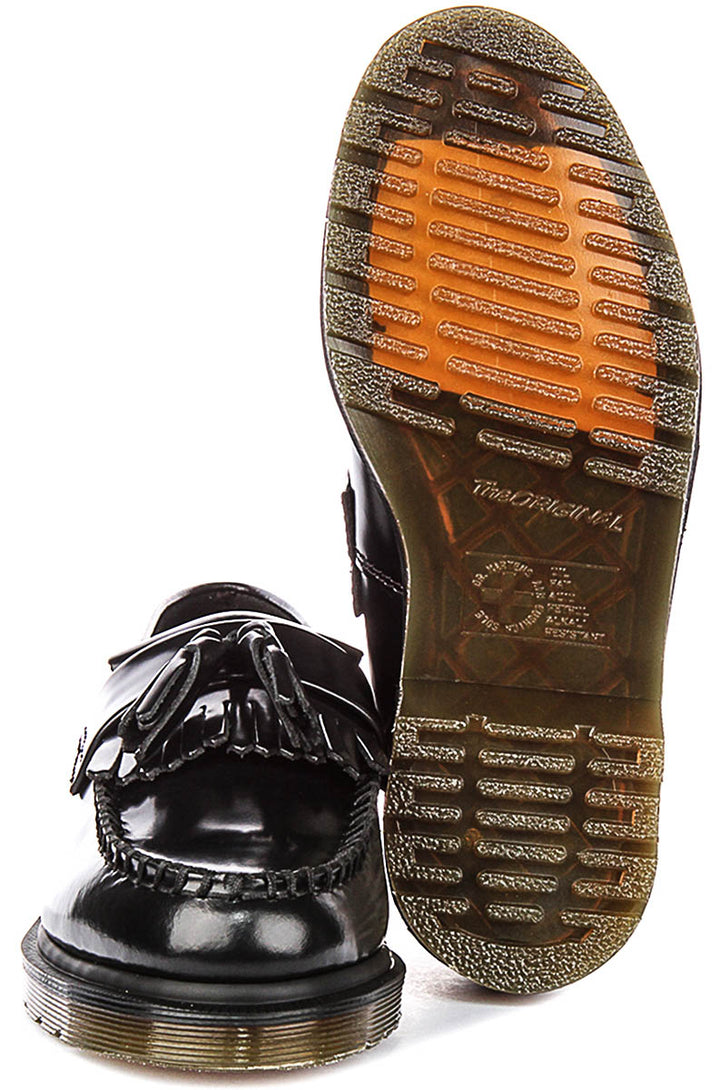 Dr Martens Adrian Tassel Loafers In Black