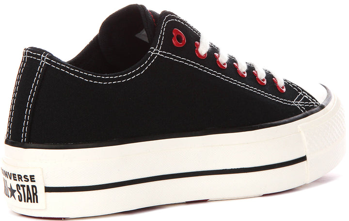 Converse All Star Lift A19059C In Black Valentines Platform