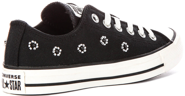 Converse Chuck Taylor A16679C In Black Flower Beads