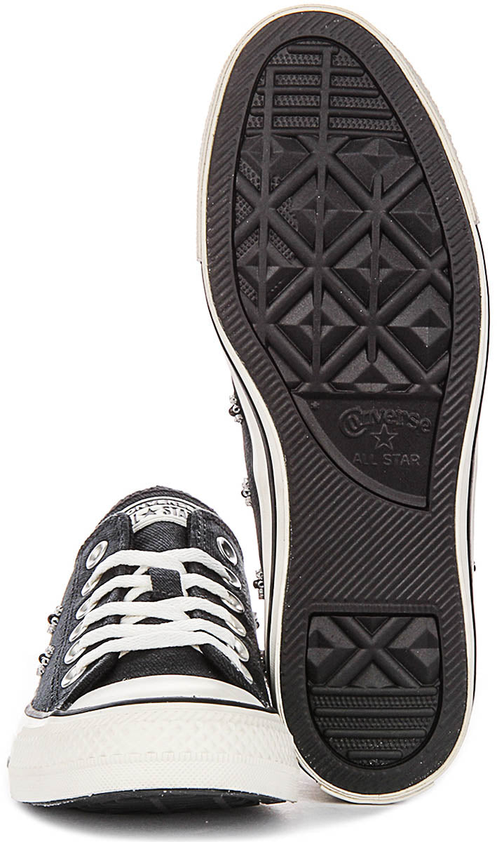 Converse Chuck Taylor A16679C In Black Flower Beads