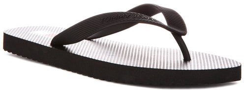 Tommy Hilfiger Beach Sandal In Black For Men