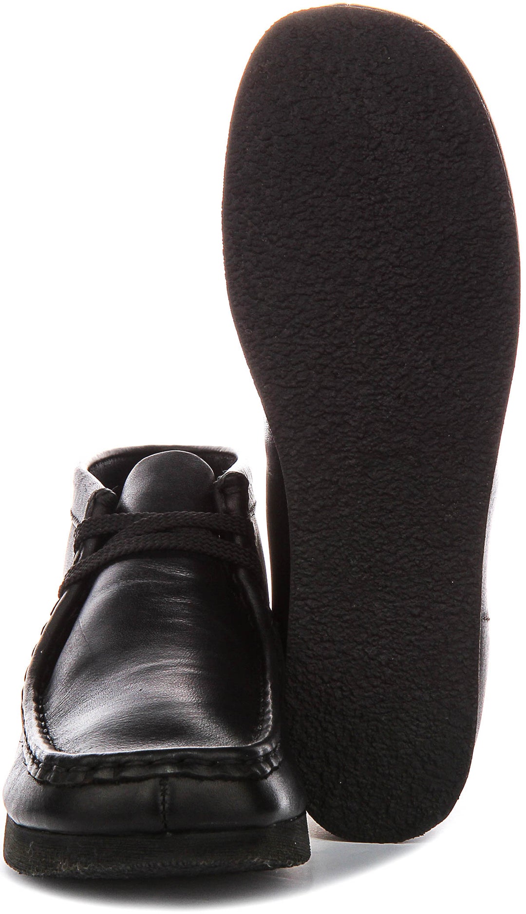 Clarks Originals Wallabee Boot In Black For Junior
