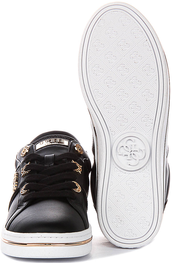 Guess Stew Side Logo Sneaker In Black For Women