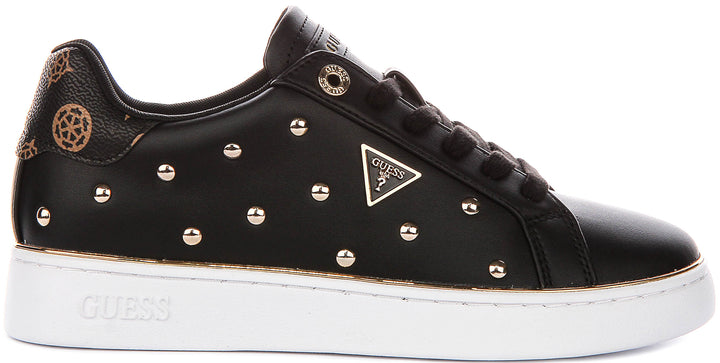 Guess Bonitah Studs Sneakers In Black For Women