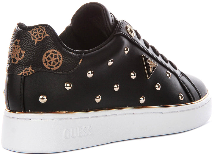 Guess Bonitah Studs Sneakers In Black For Women