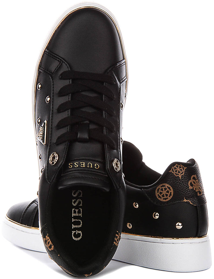 Guess Bonitah Studs Sneakers In Black For Women