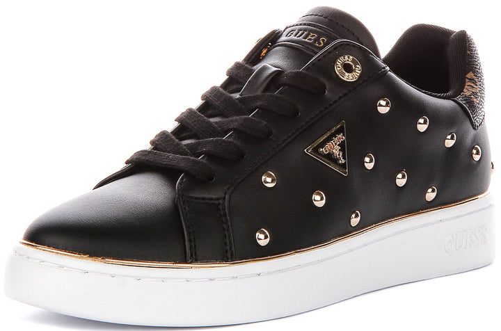 Guess Bonitah Studs Sneakers In Black For Women