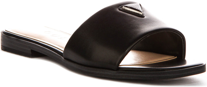 Guess Ramlan Logo Sandals In Black For Women