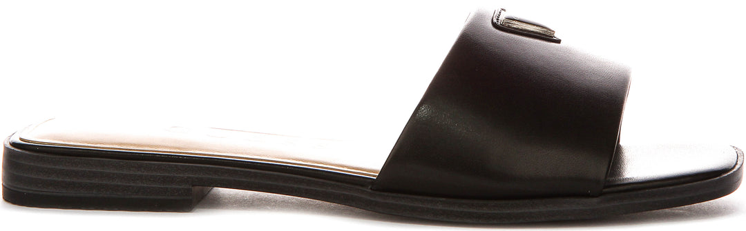 Guess Ramlan Logo Sandals In Black For Women