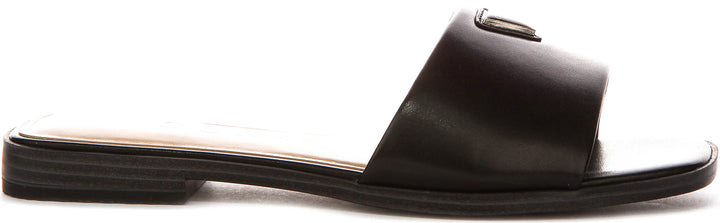 Guess Ramlan Logo Sandals In Black For Women