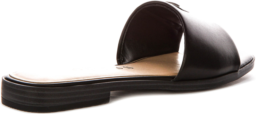 Guess Ramlan Logo Sandals In Black For Women