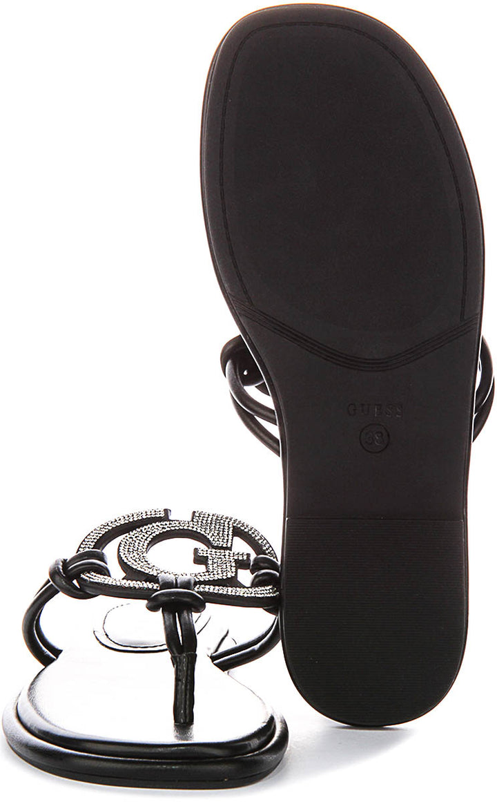 Guess Saimas Moonlight Sandals In Black For Women