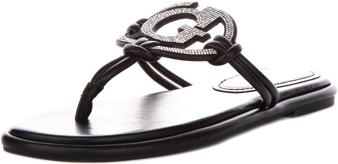 Guess Saimas Moonlight Sandals In Black For Women