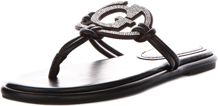 Guess Saimas Moonlight Sandals In Black For Women