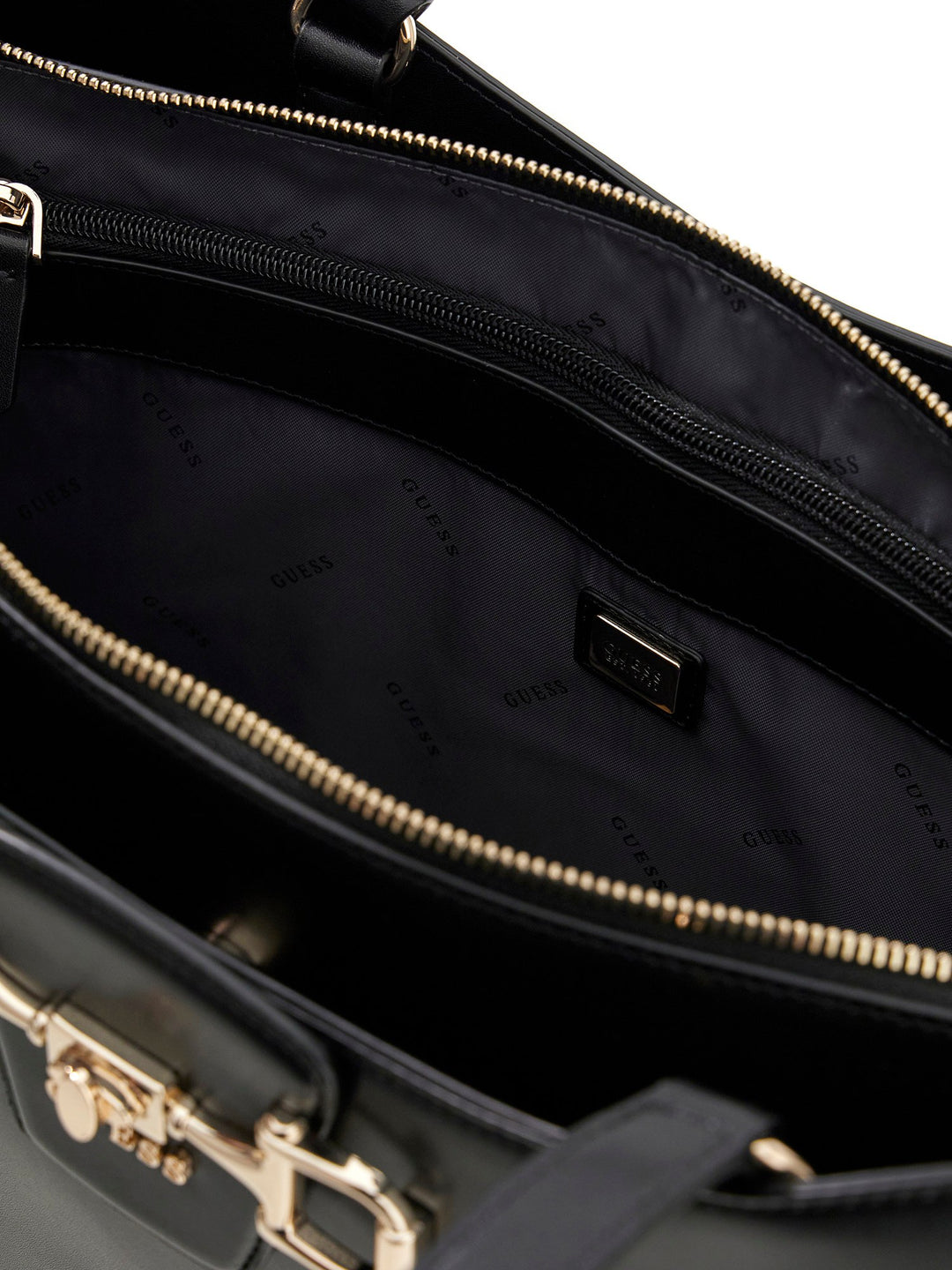 Guess Janie Logo Carryall Tote Bag In Black For Women