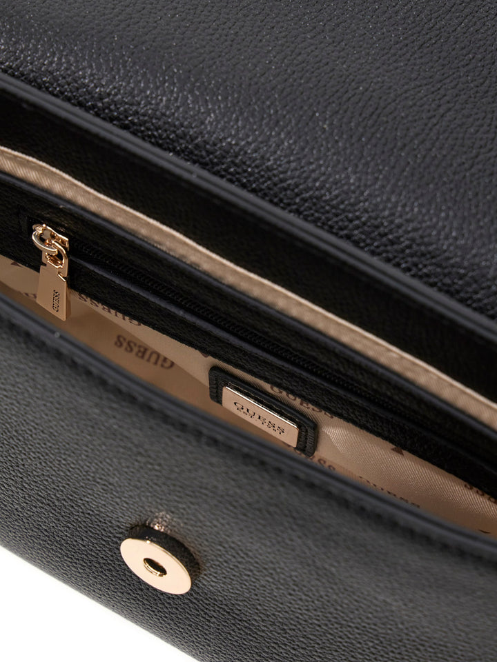 Guess Isola Logo Cross Body Bag In Black For Women
